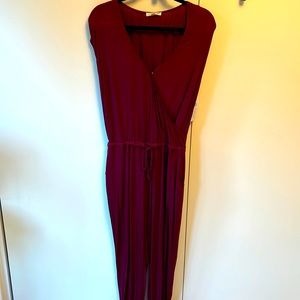 Brand NEW burgundy jumpsuit with TAGS on